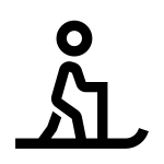 Skiing Nordic Solid SVG Icon